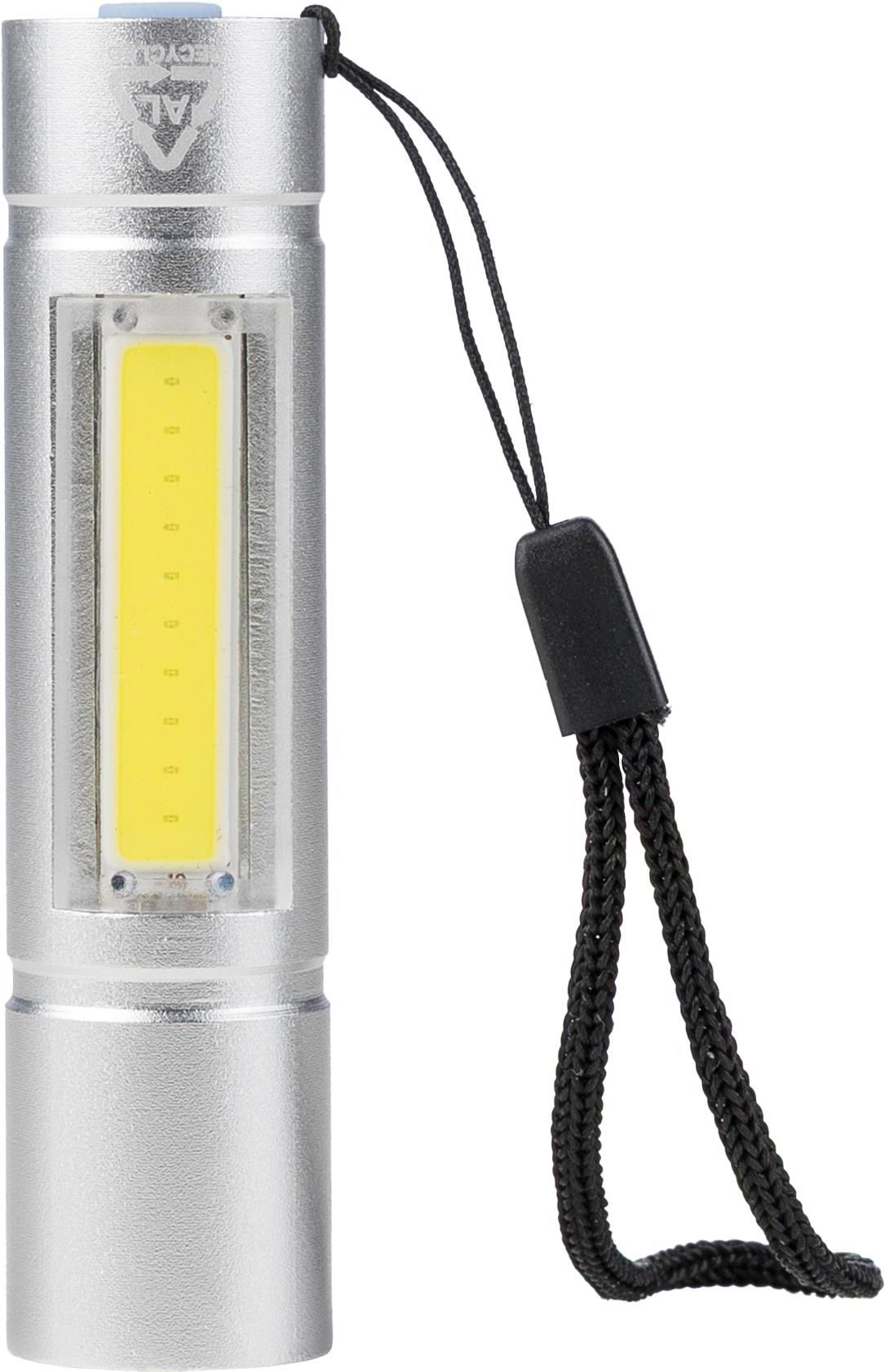 Zaklamp Sami | Oplaadbaar zilver