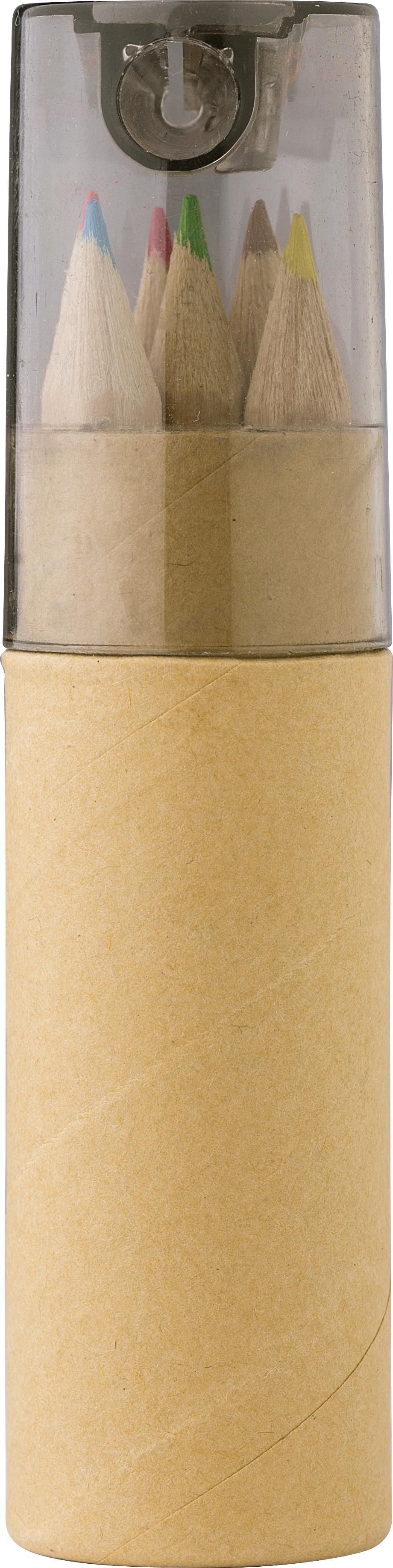 Kleurpotloodset Libbie | Karton | 6-delig zwart
