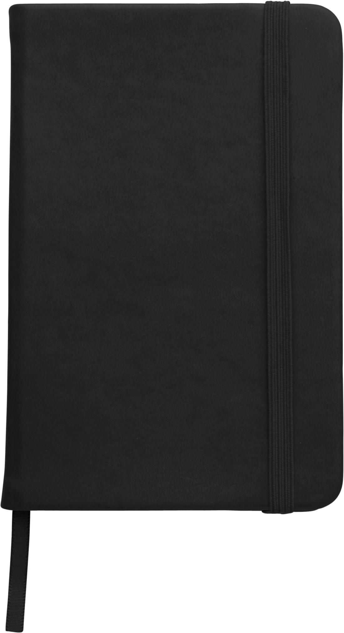 Notitieboek Eva | PU | A5 | Gelijnd zwart
