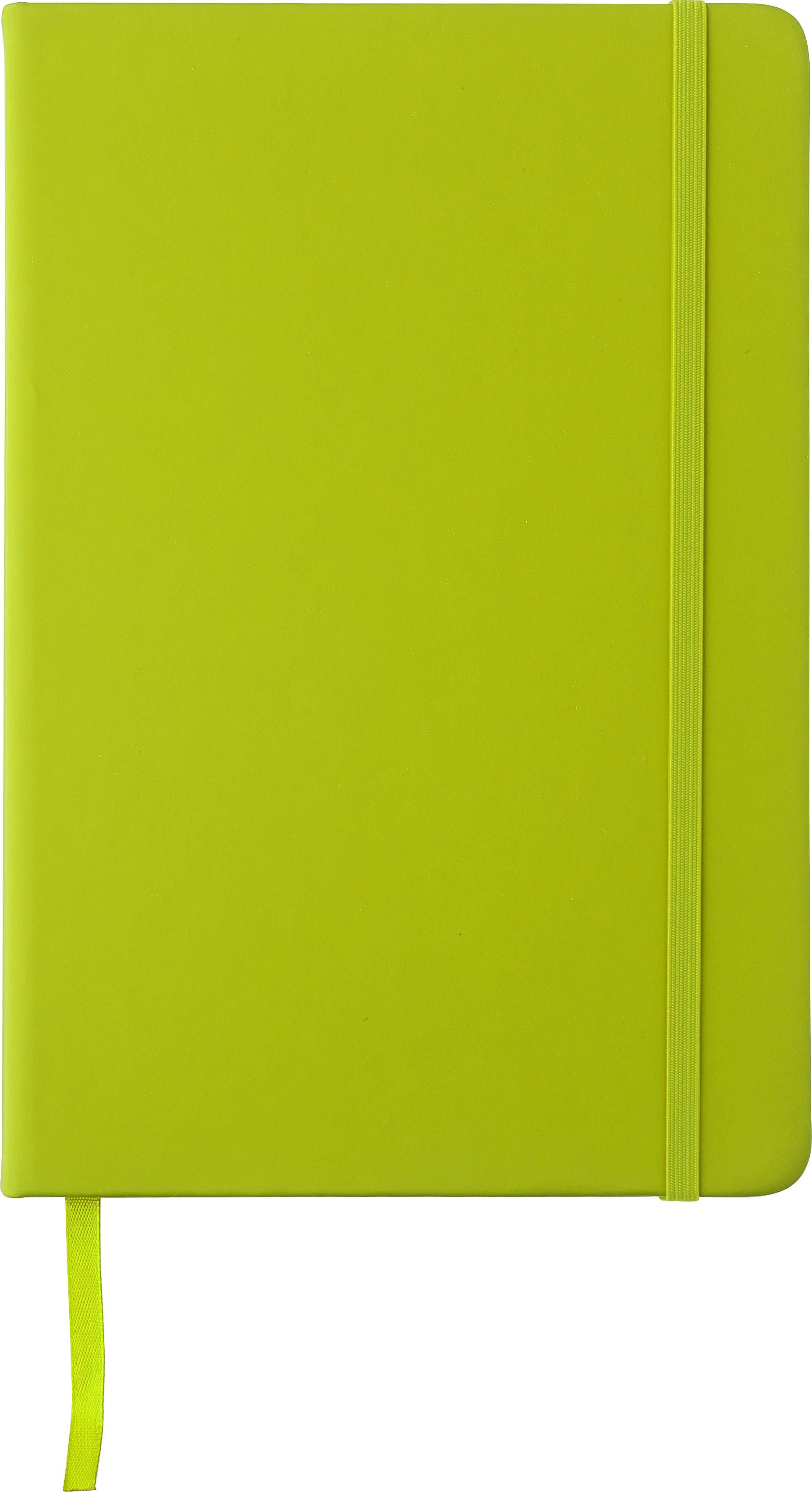 Notitieboek Eva | PU | A5 | Gelijnd lichtgroen