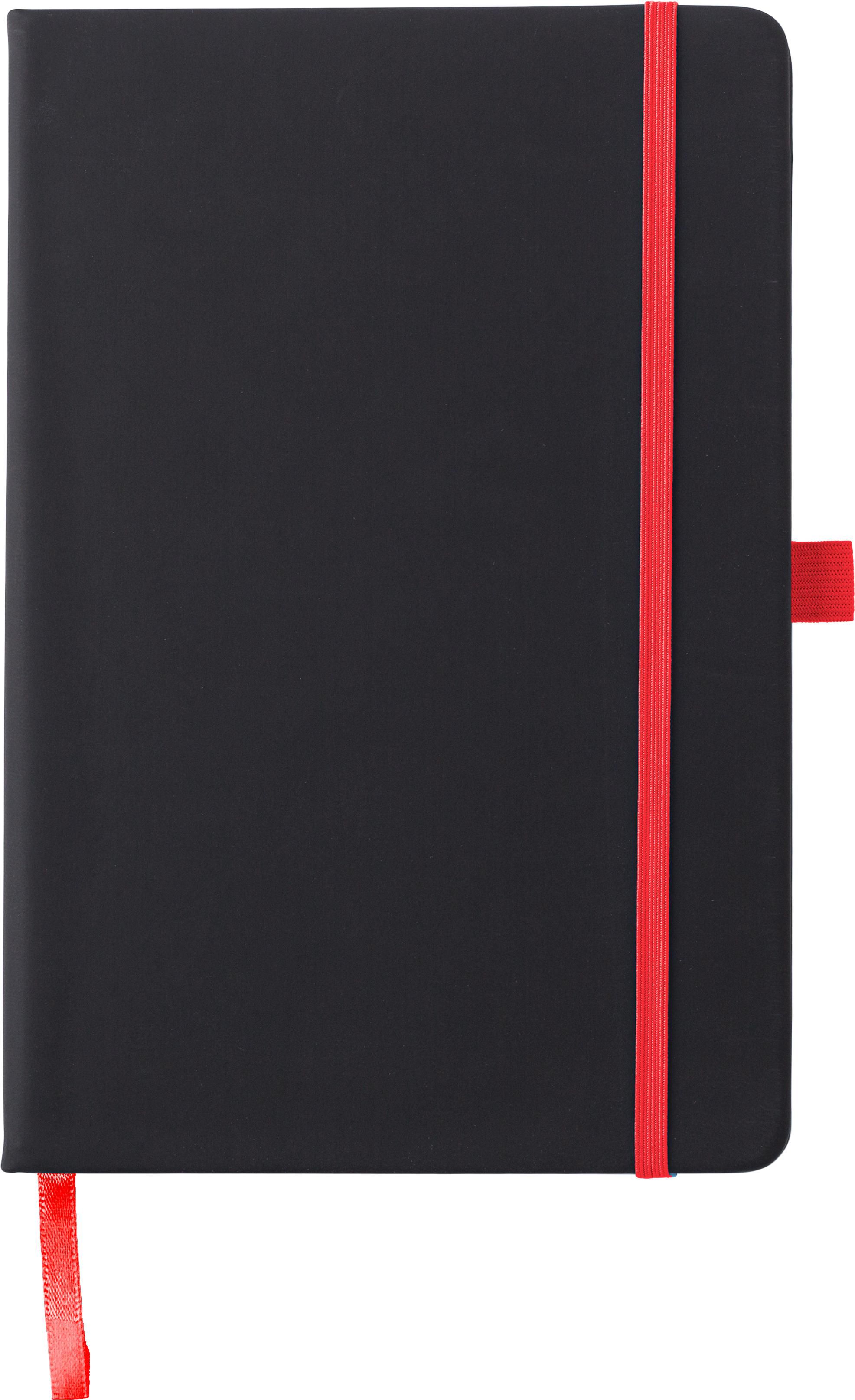 Notitieboek Charlene | PU | A5 | Gelinieerd rood