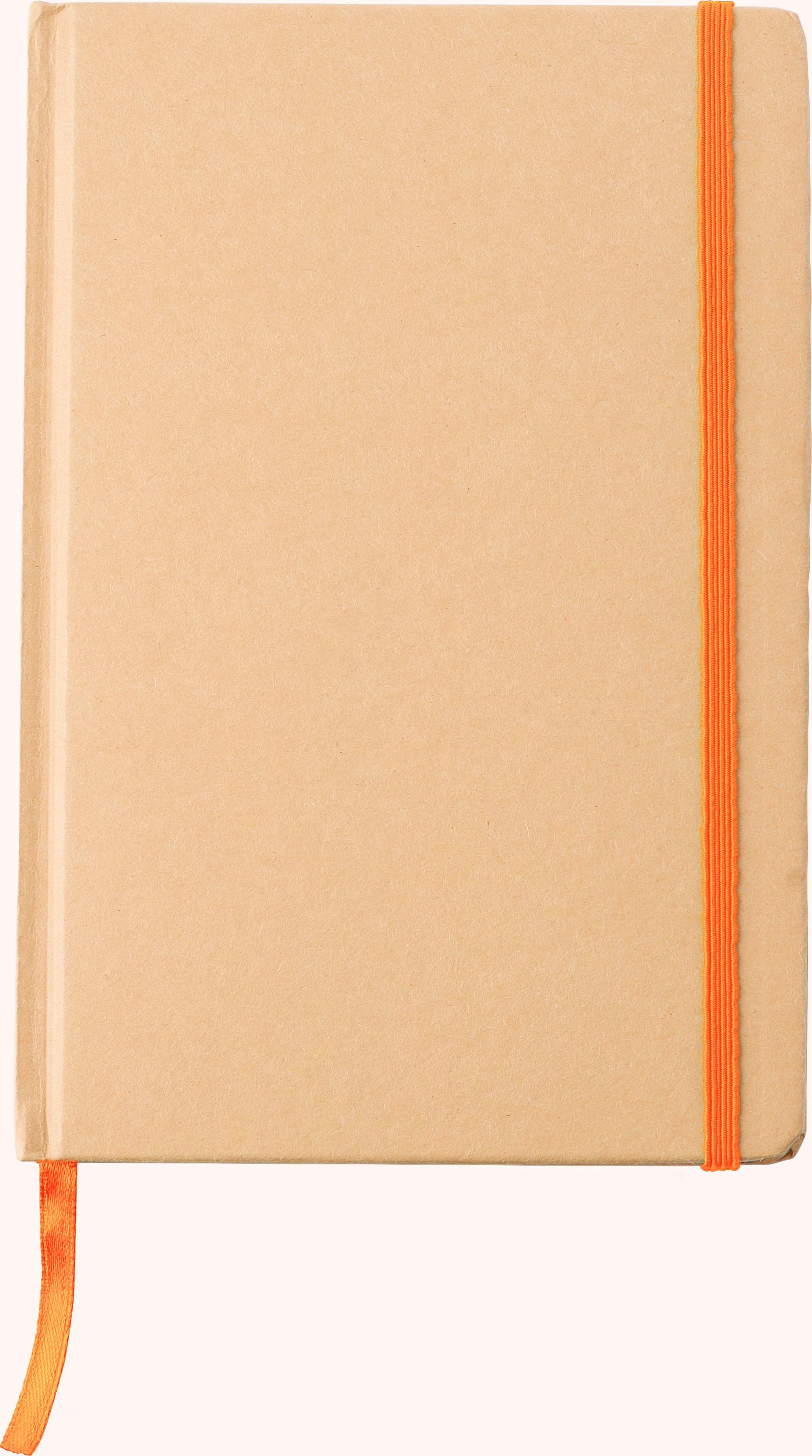 Notitieboek Gianni | Karton | A5 | Gelijnd oranje