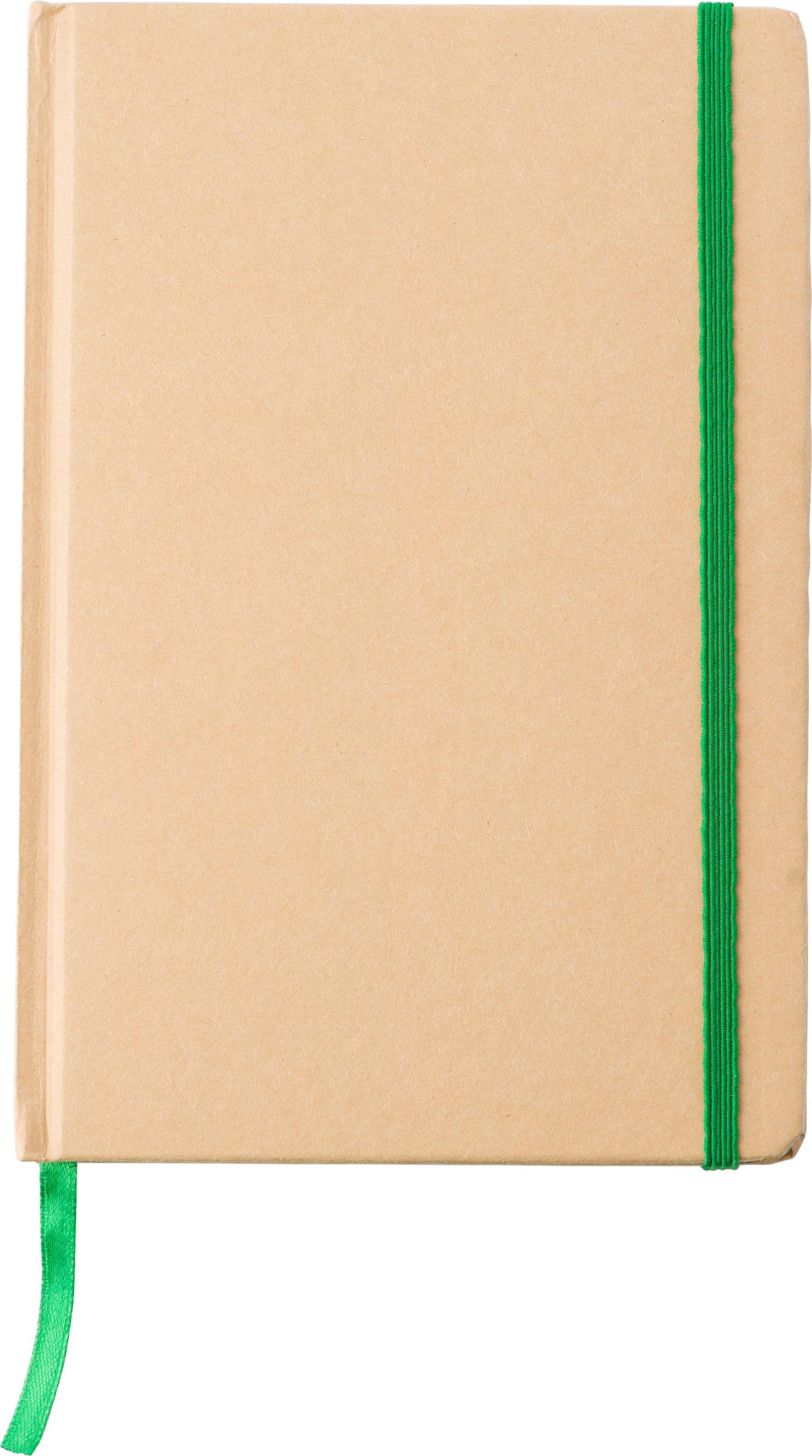 Notitieboek Gianni | Karton | A5 | Gelijnd lime