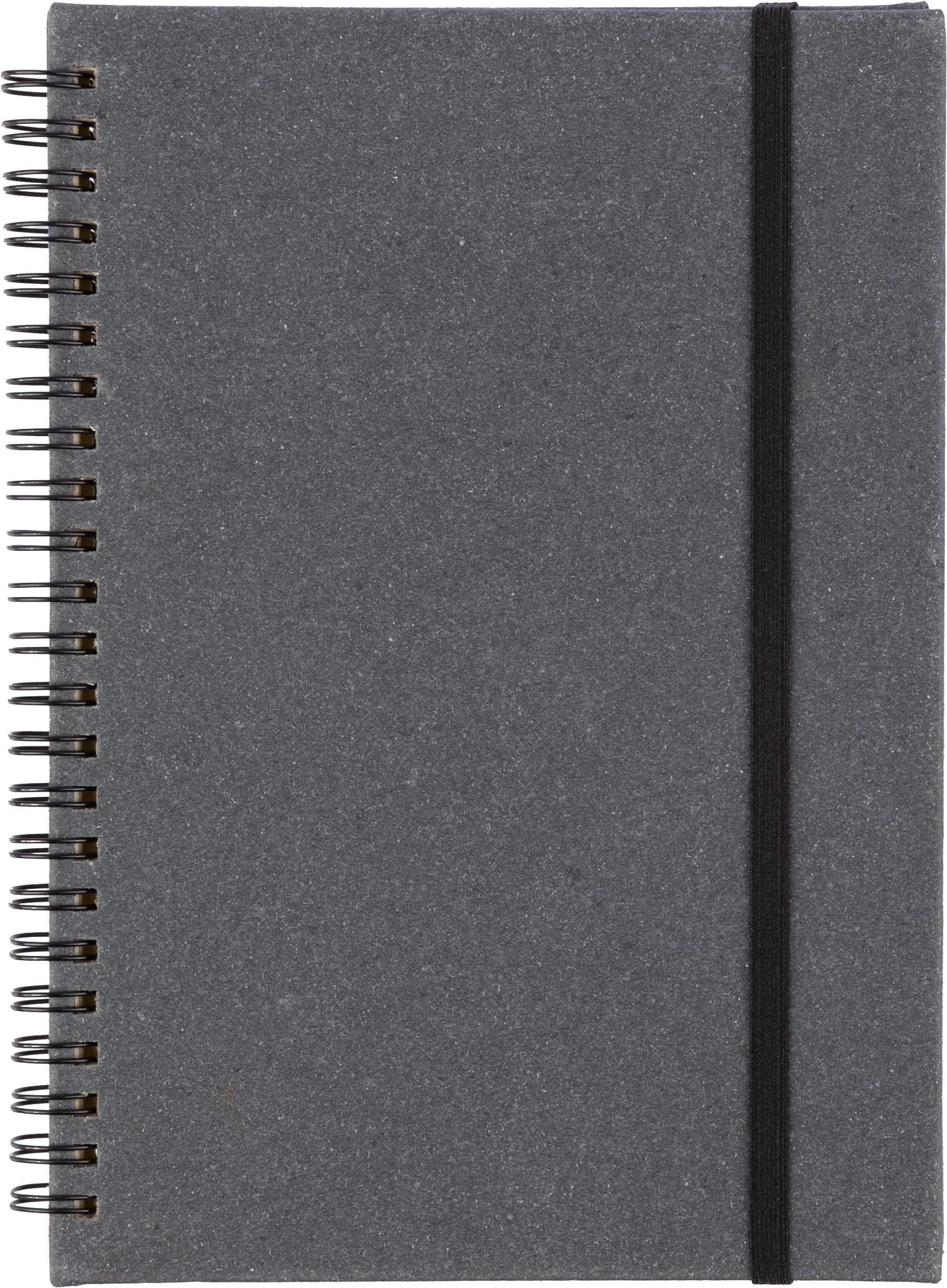 Notitieboek Egon | Leer | A5 | Gelijnd zwart