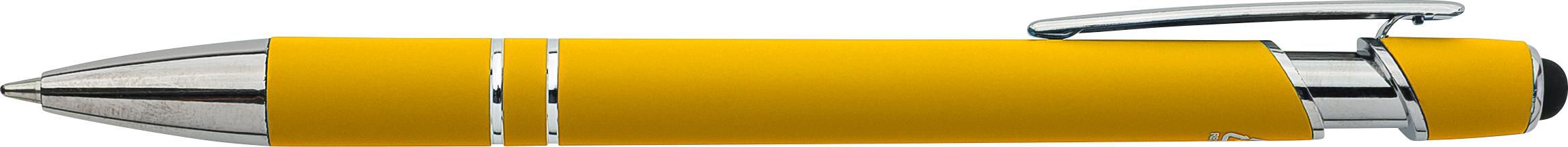 Balpen Primo | Aluminium | Stylus geel