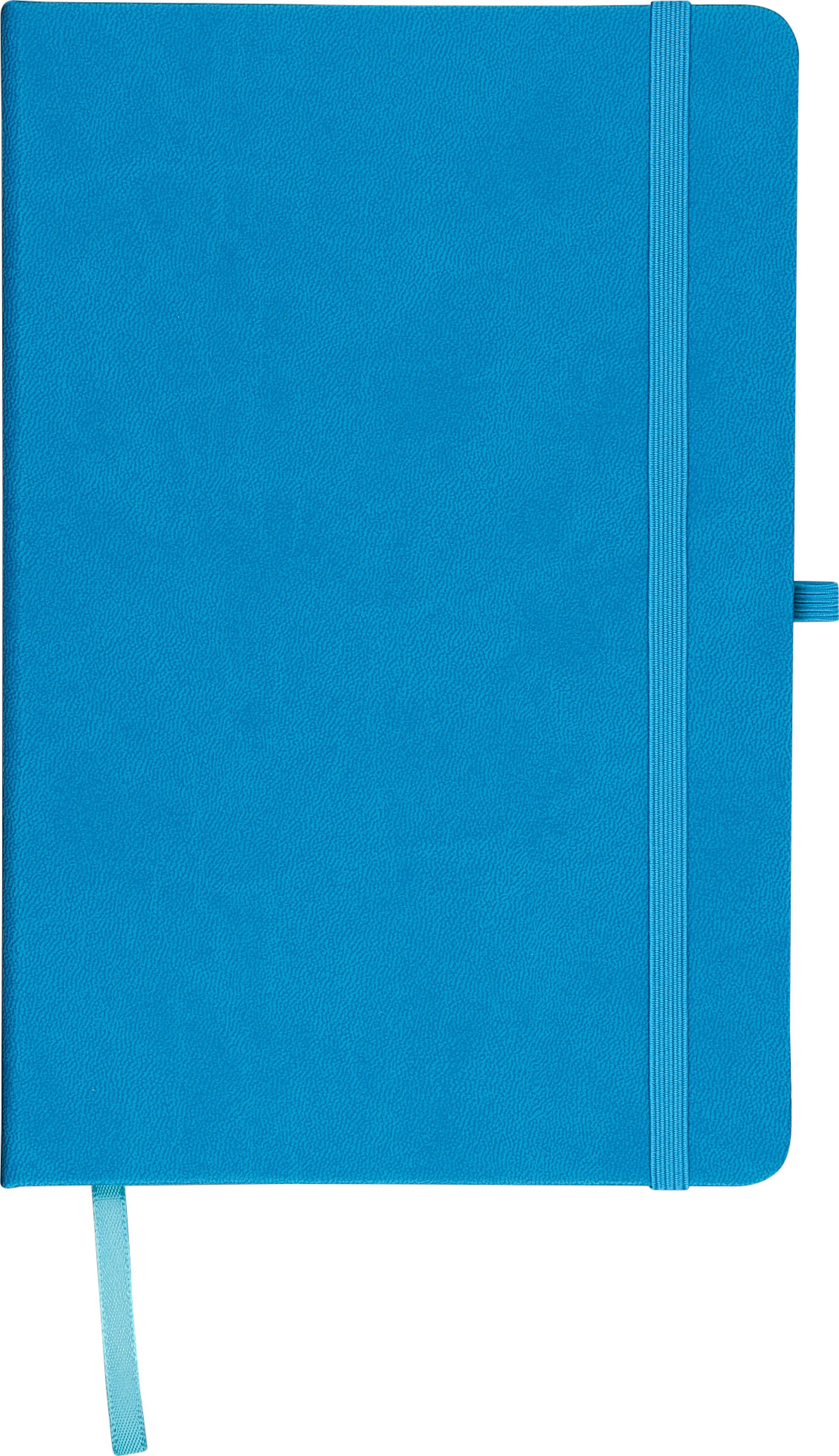Notitieboek Bloom | PU | A5 | Gelijnd lichtblauw