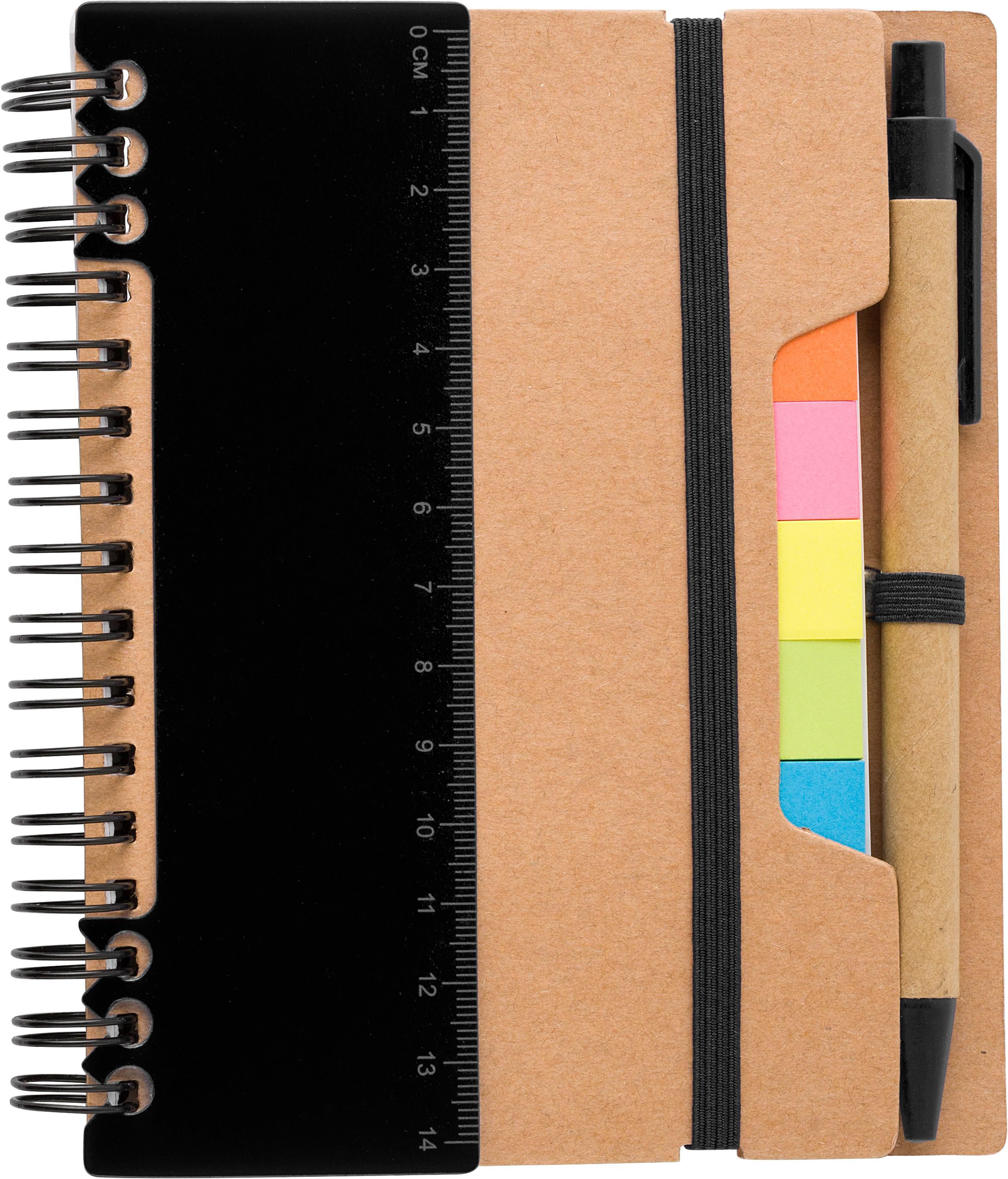 Notitieboek Stella | Papier | Gelinieerd zwart