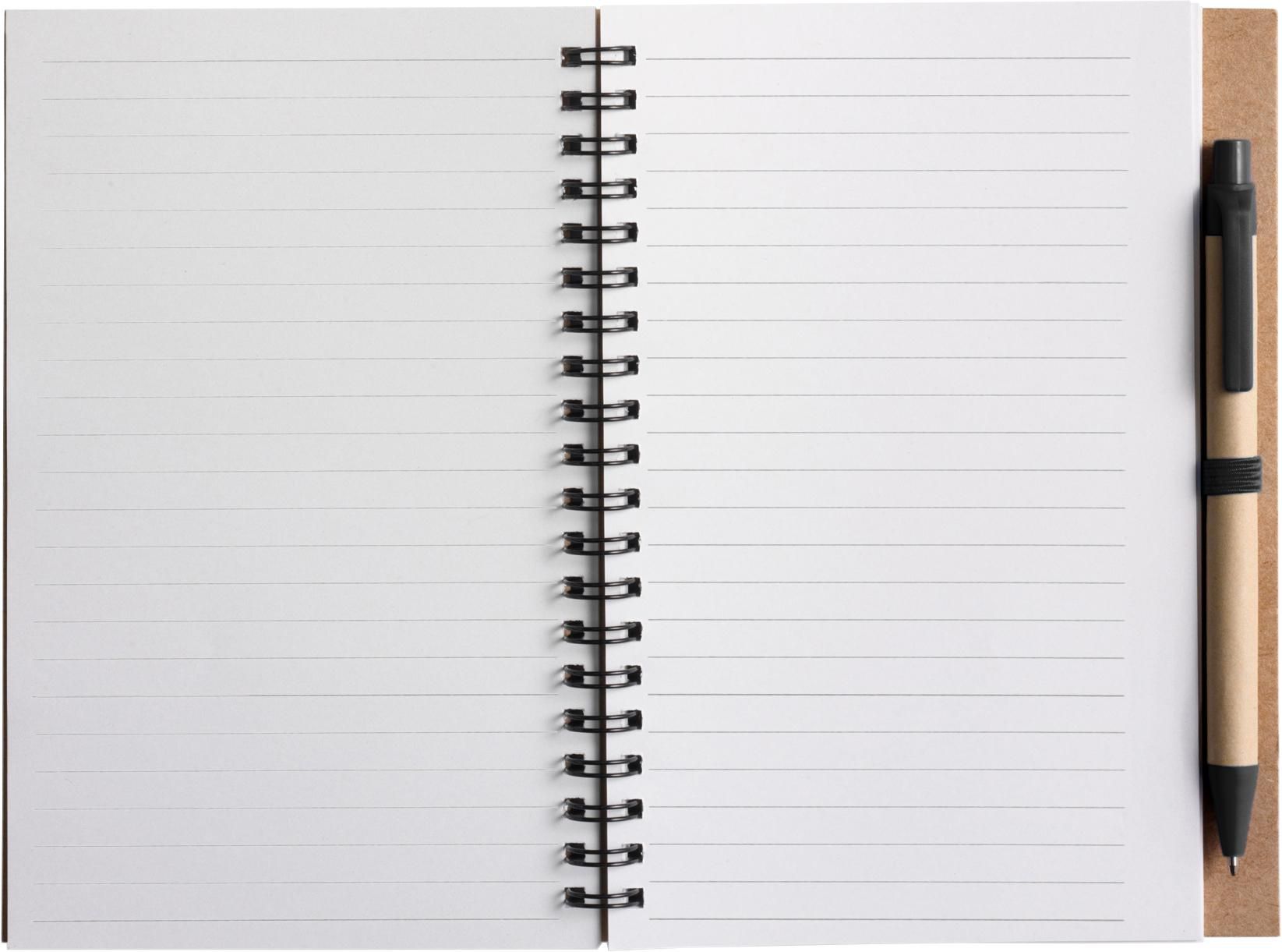 Notitieboek Stella | Karton | Gelijnd | Met balpen thumbnail