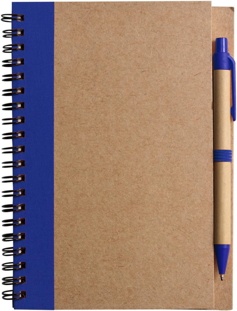 Notitieboek Stella | Karton | Gelijnd | Met balpen blauw