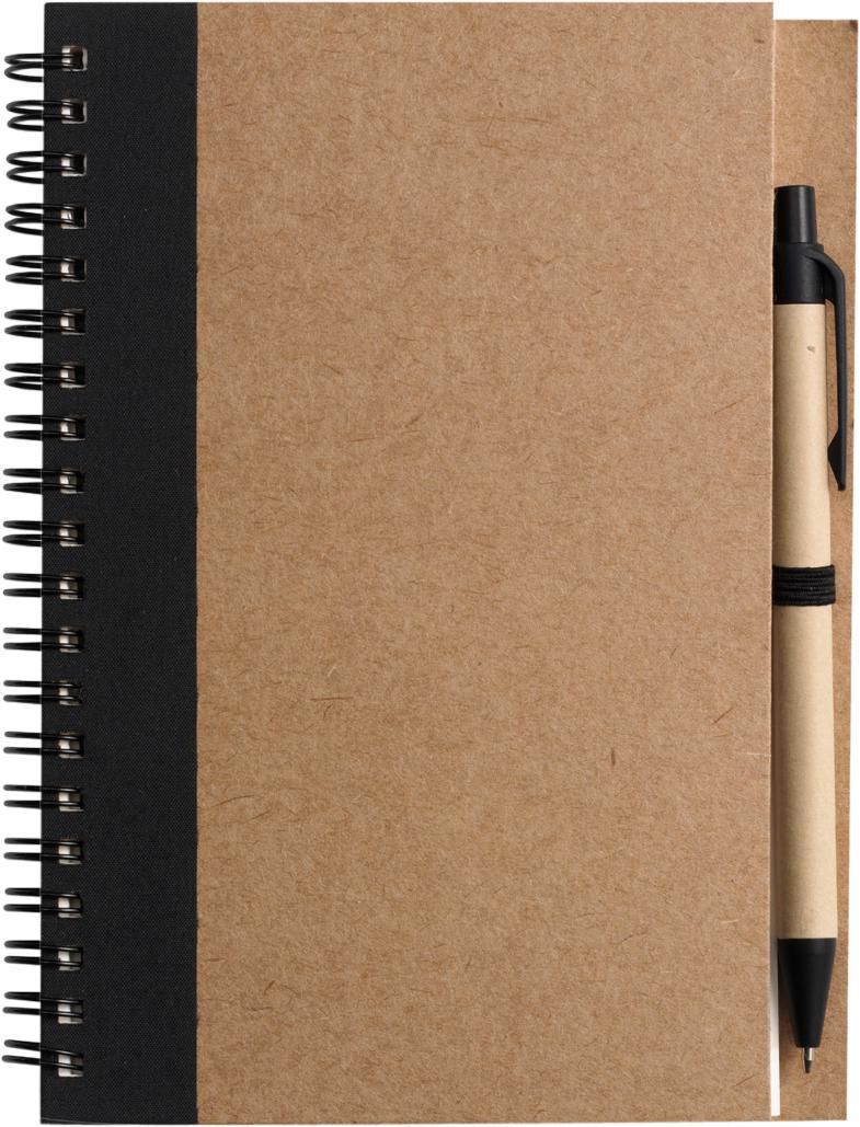 Notitieboek Stella | Karton | Gelijnd | Met balpen zwart