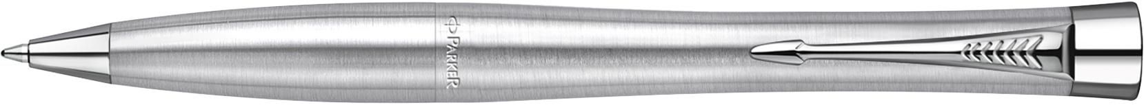 Parker Urban balpen | Metaal zilver, Blauwschrijvend