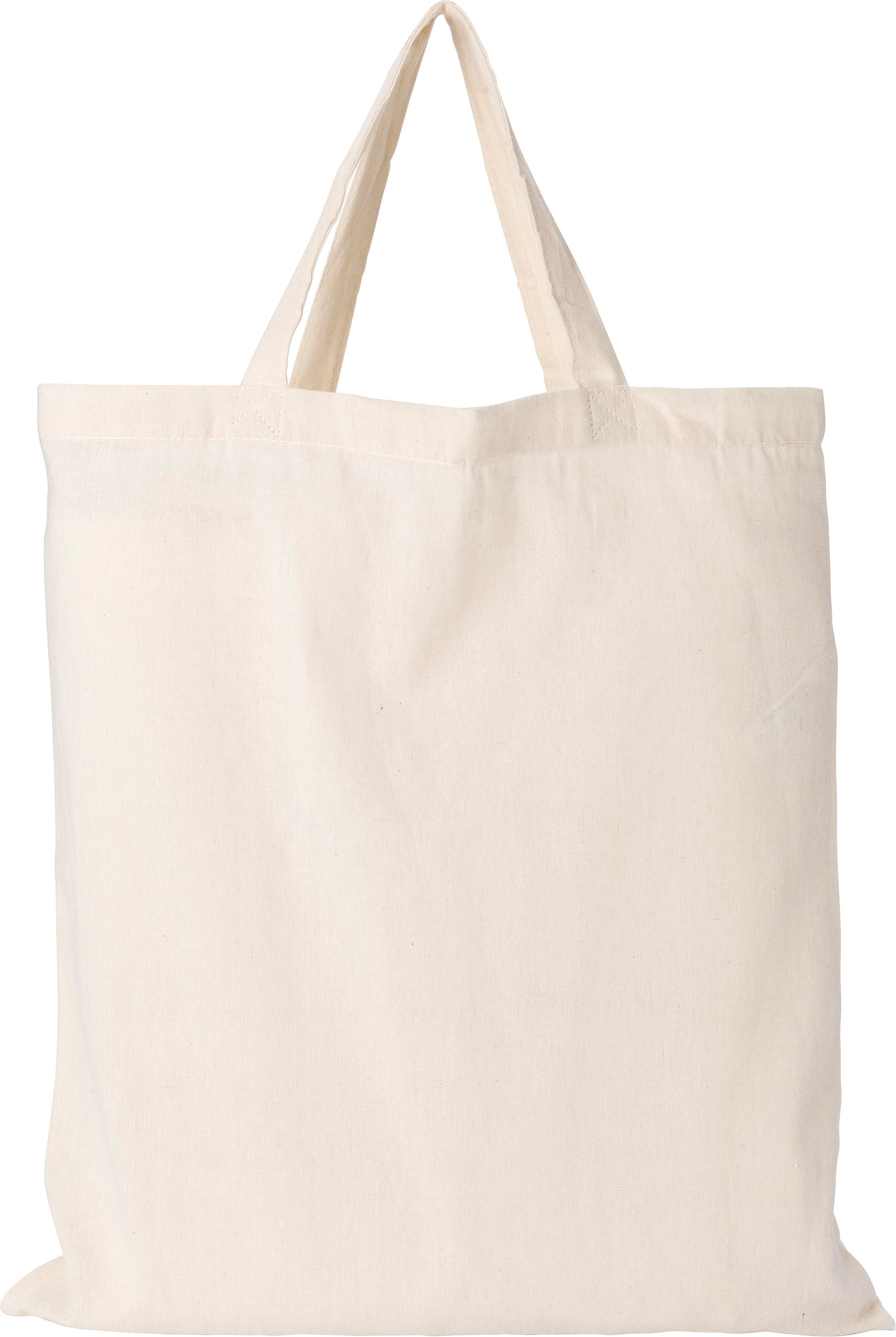 Katoenen tas Maila | Katoen 110 g/m² | Korte hengsels khaki (écru)