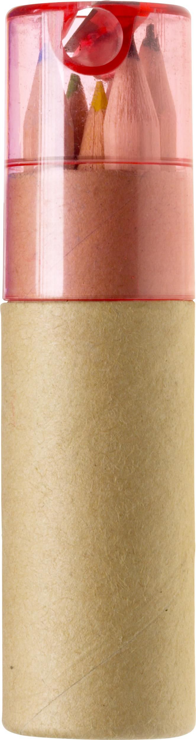 Kleurpotlodenset Libbie | 6 st rood