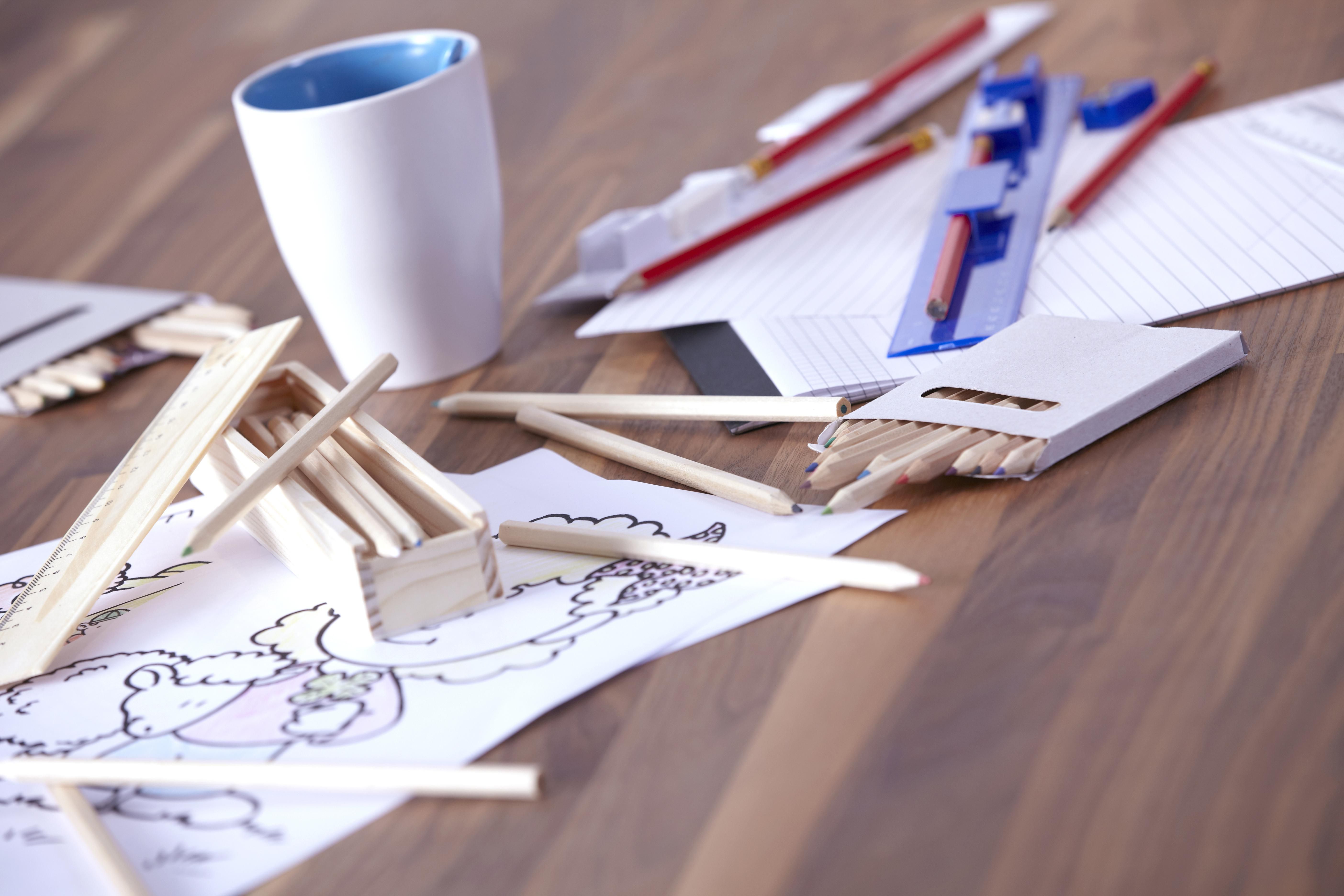 Tekenstift-set Carmelita | Houten doos thumbnail