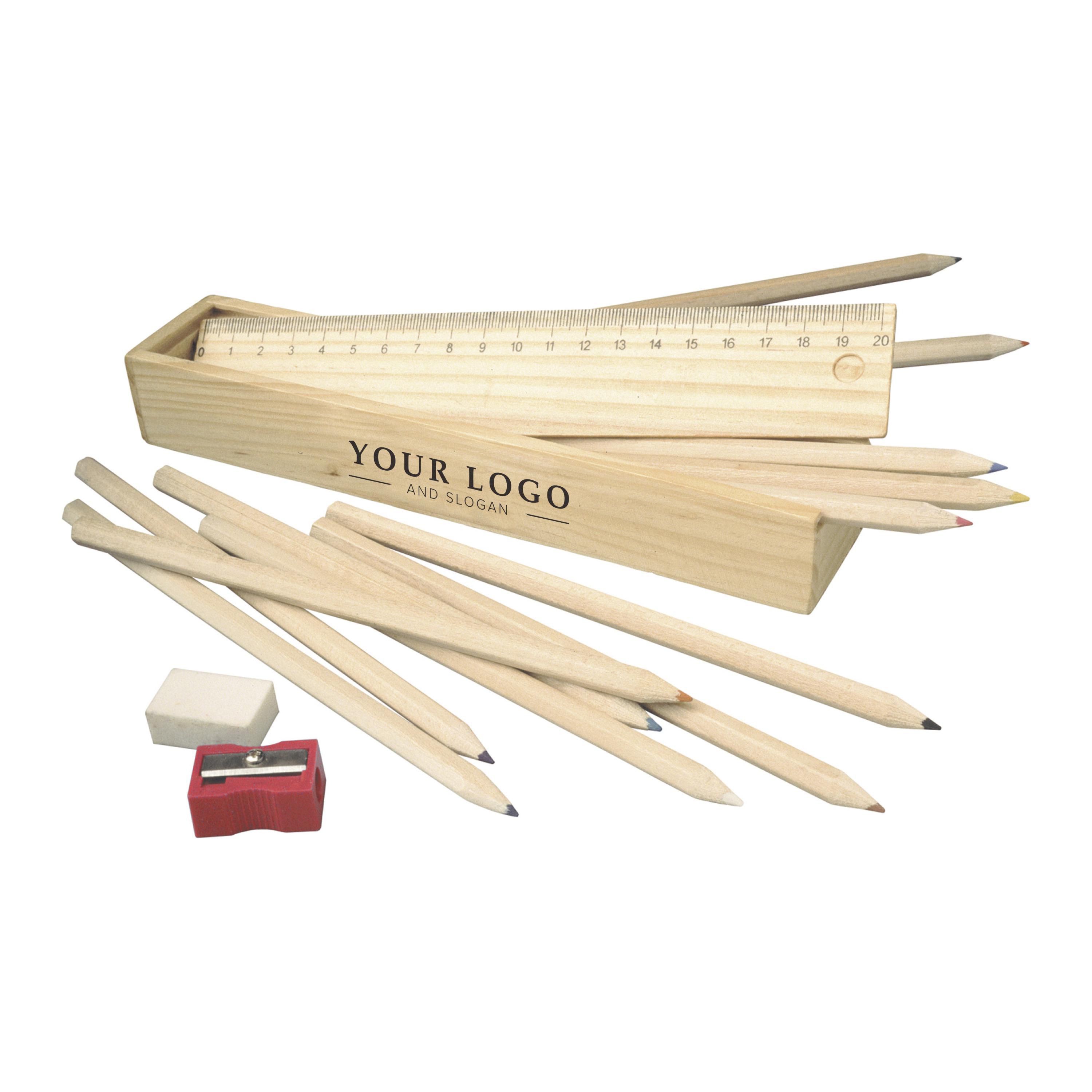Tekenstift-set Carmelita | Houten doos thumbnail