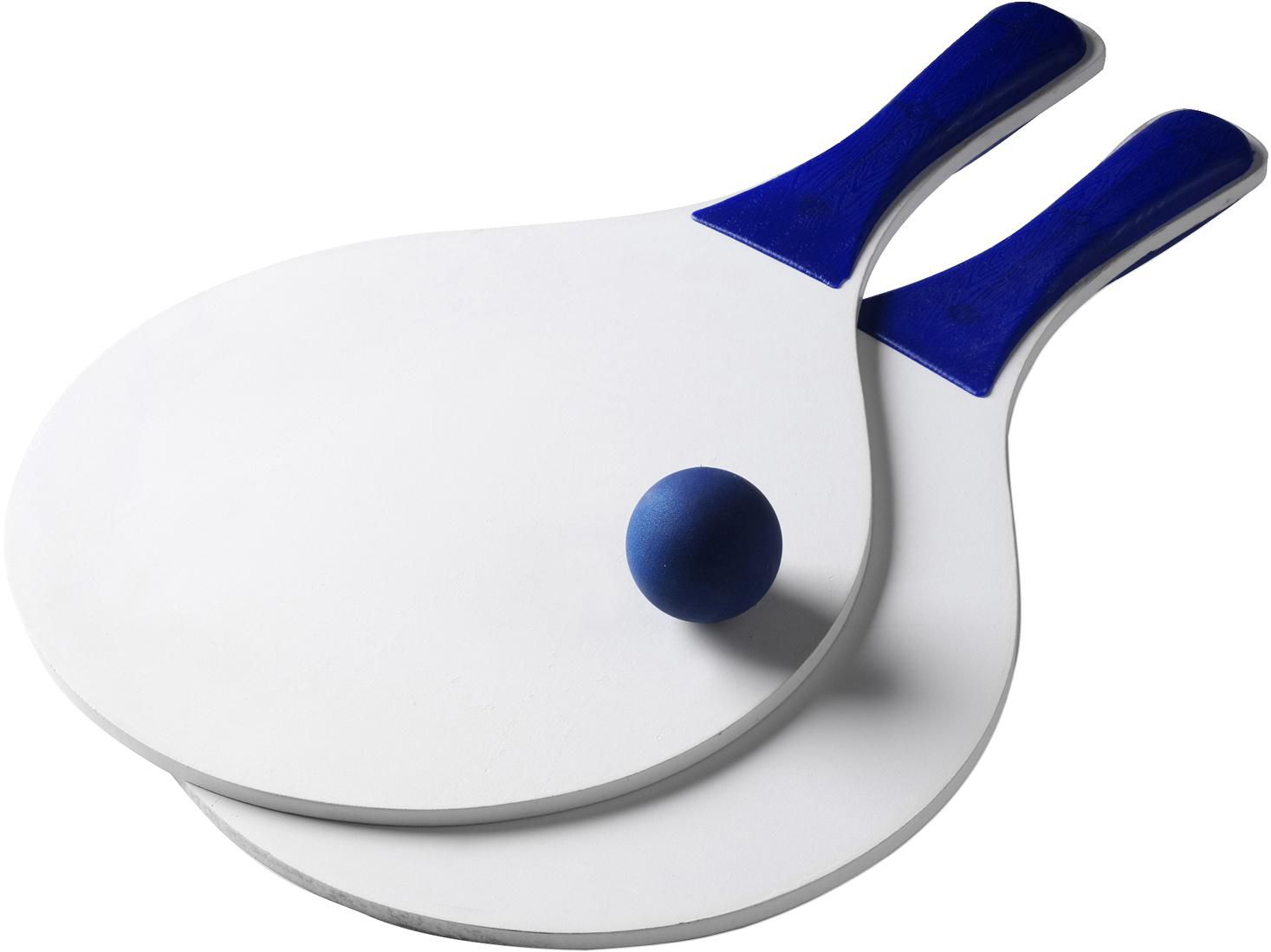 Strandspelset Fabien | Hout | 2 batjes en bal blauw