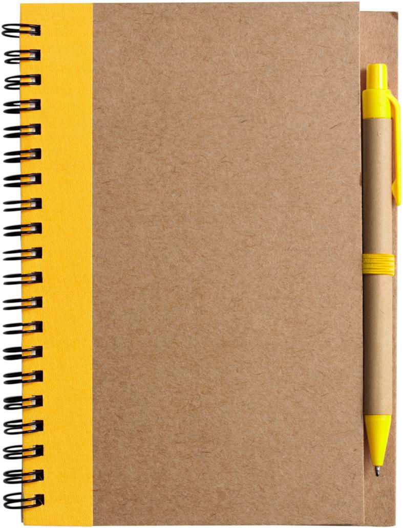 Notitieboek Stella | Gelinieerd geel