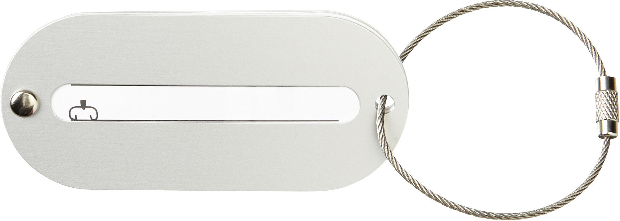 Kofferlabel Isa | Aluminium zilver