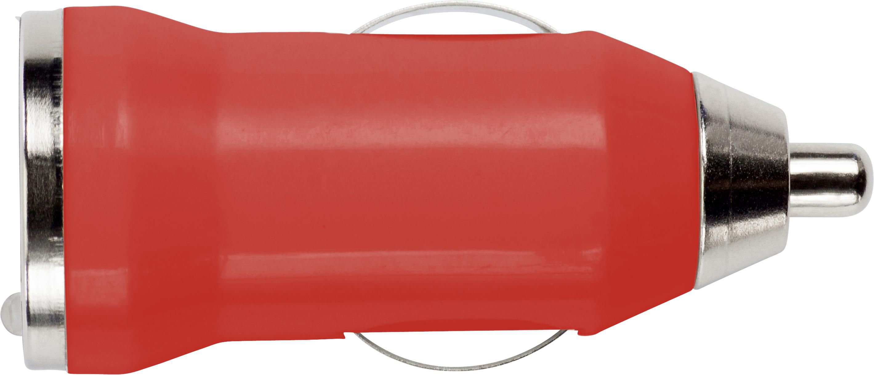 USB oplader voor in de auto Emmie rood