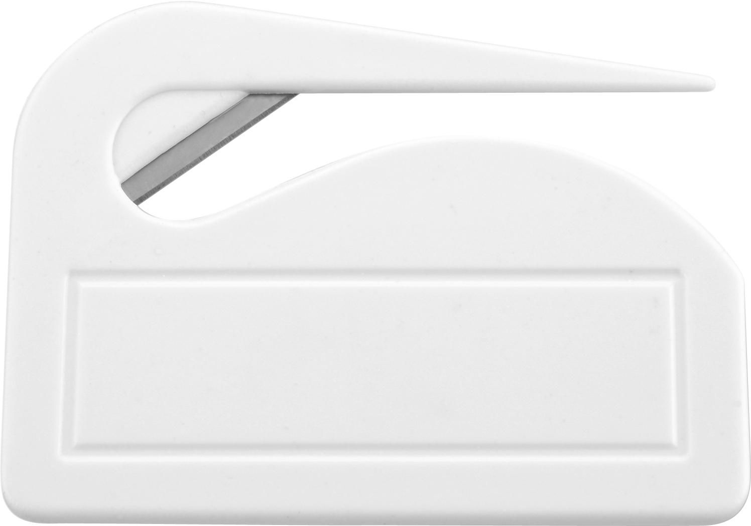 Briefopener Franco | Kunststof en staal wit