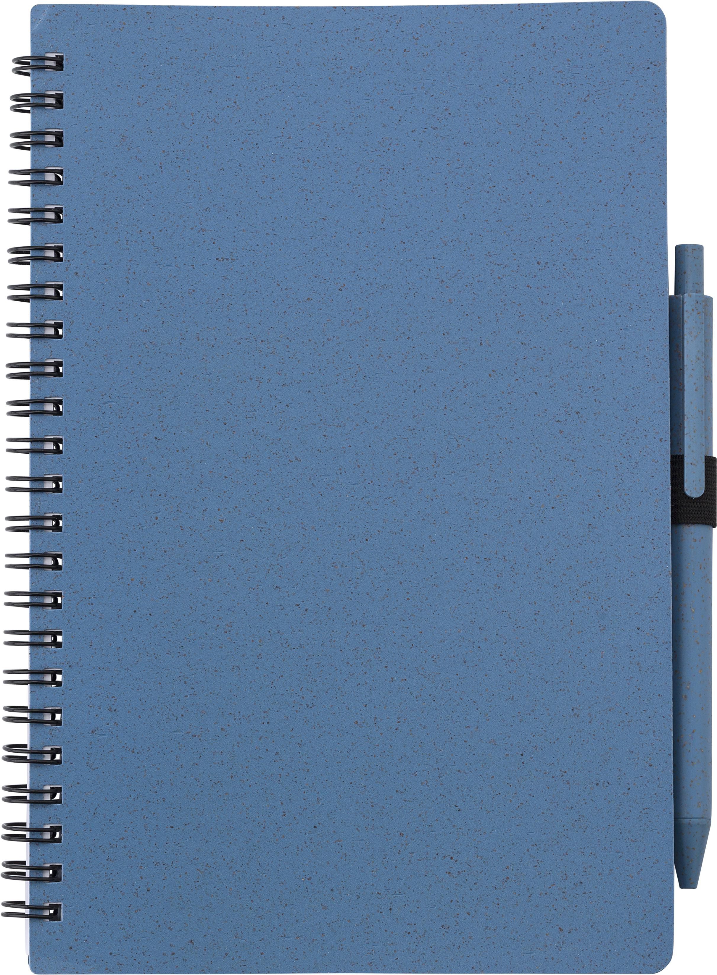 Tarwestro notitieboekje met pen Massimo Original blauw