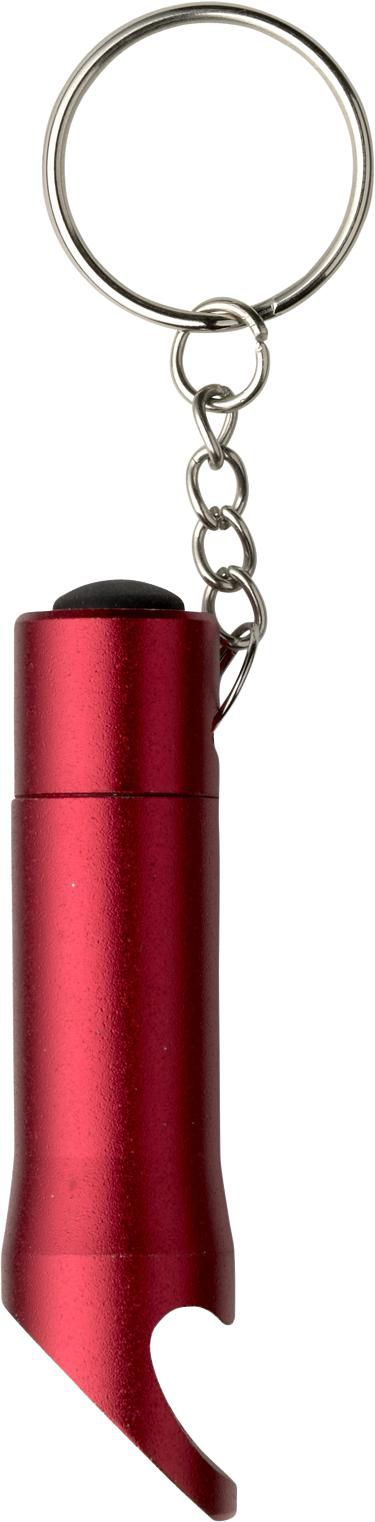 Sleutelhanger met flesopener Carla rood