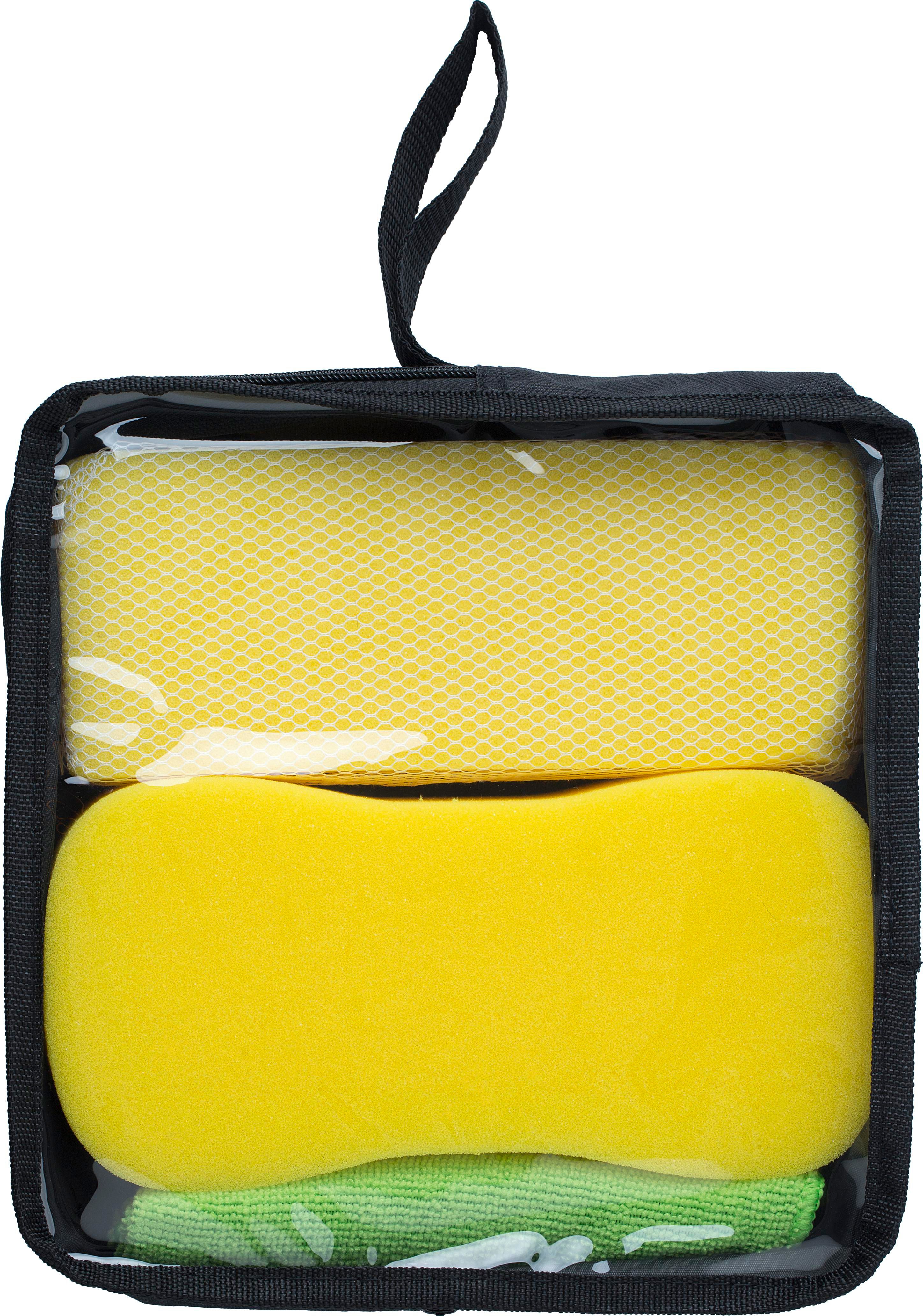 Autowasset Aaliyah | Polyester | 3 stuks geel