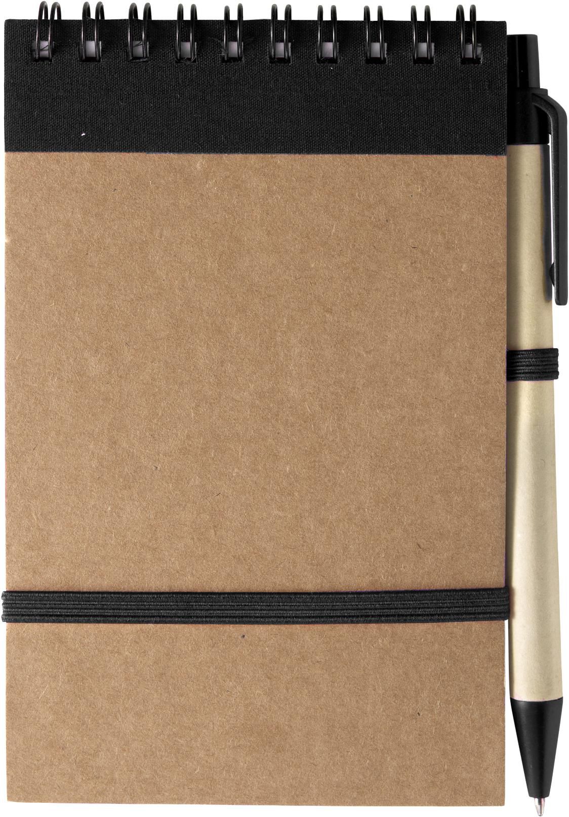 Notitieboek Emory | Gelijnd zwart