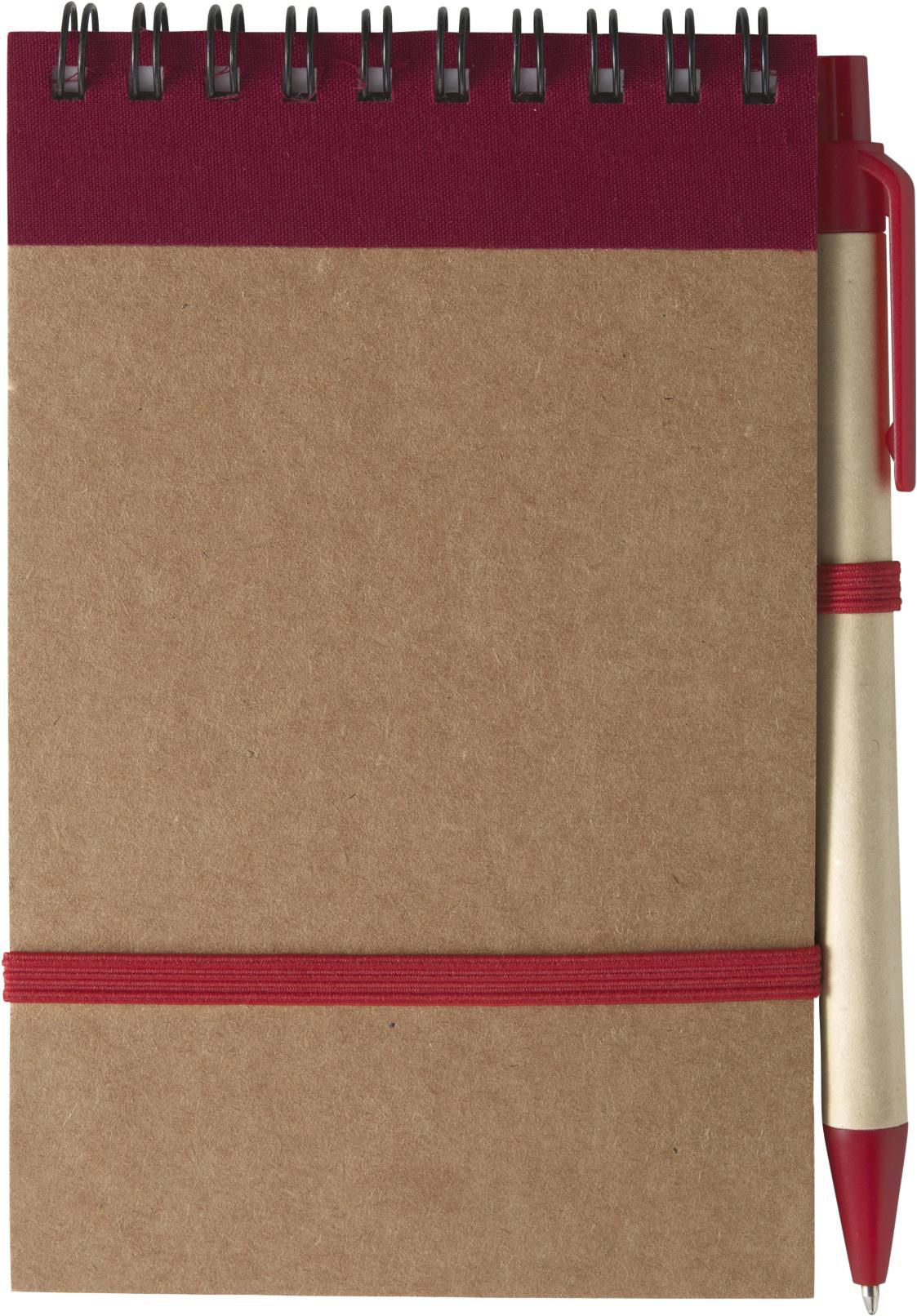Notitieboek Emory | Gelijnd rood