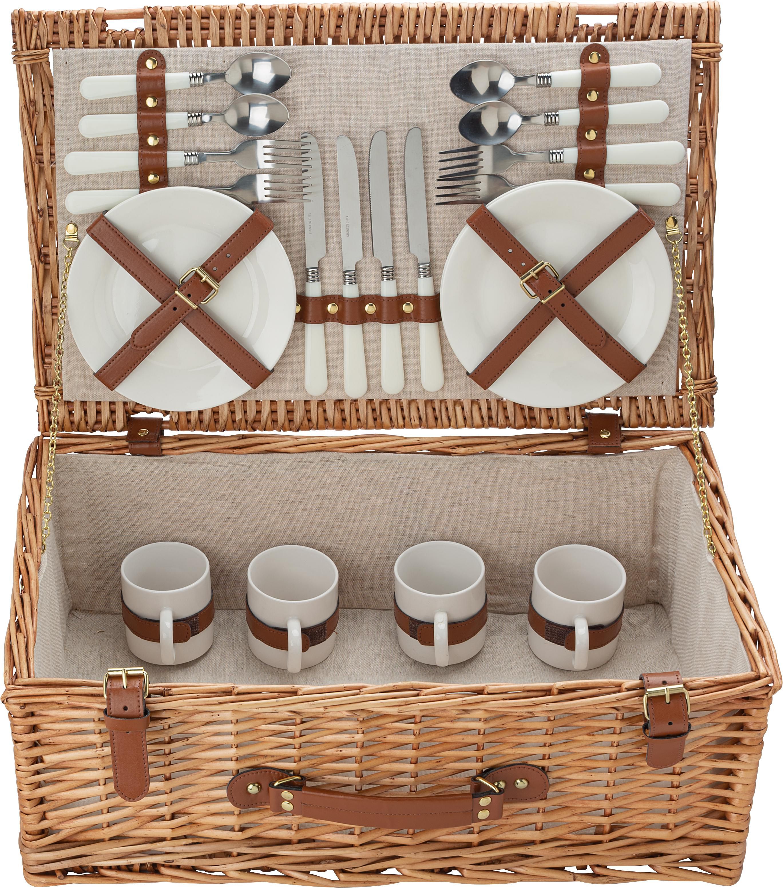 Picknickmand Levin | 4 personen bruin