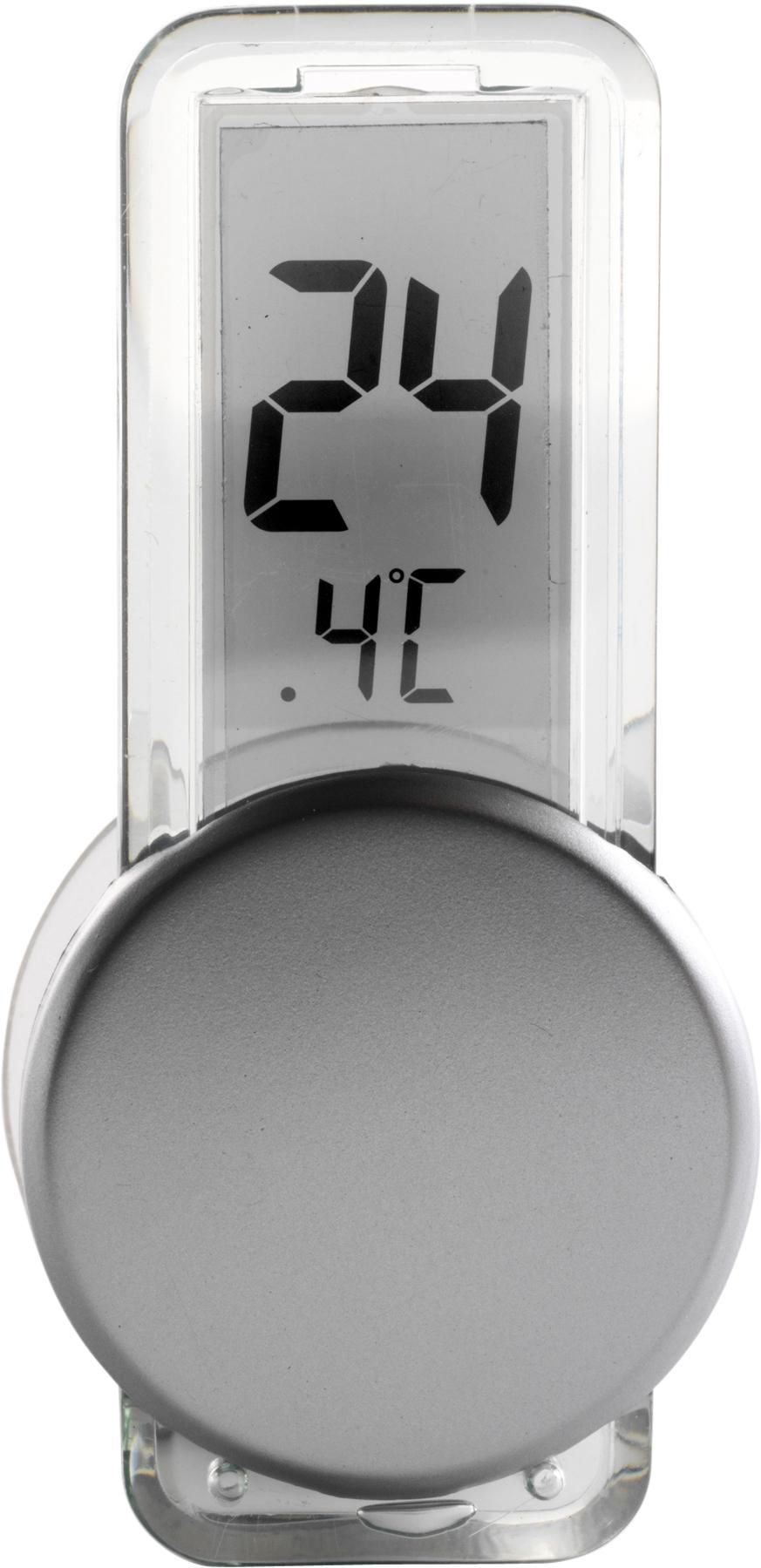 Thermometer Roxanne | Kunststof | Zuignap | Zilver