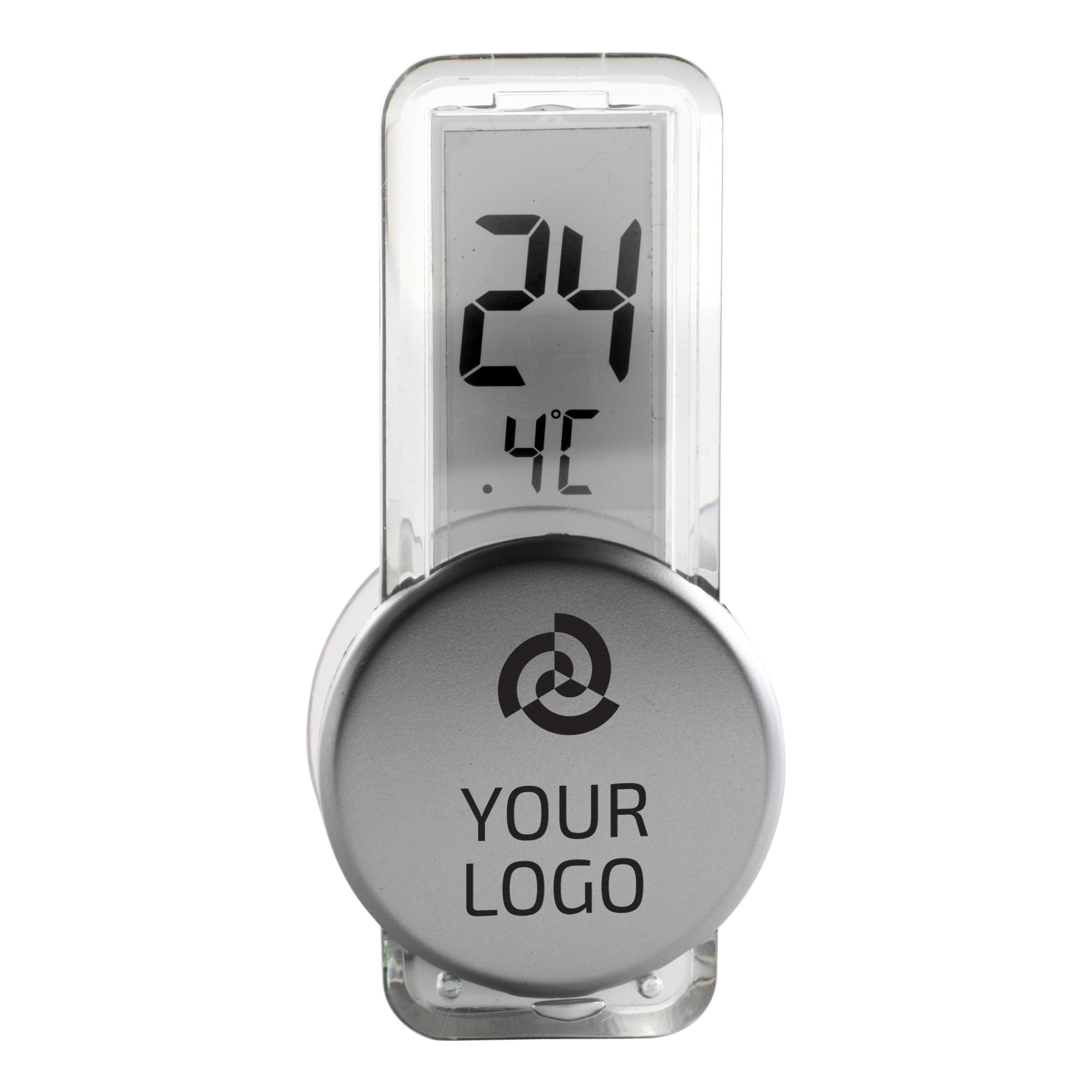 Thermometer Roxanne | Kunststof | Zuignap | Zilver thumbnail