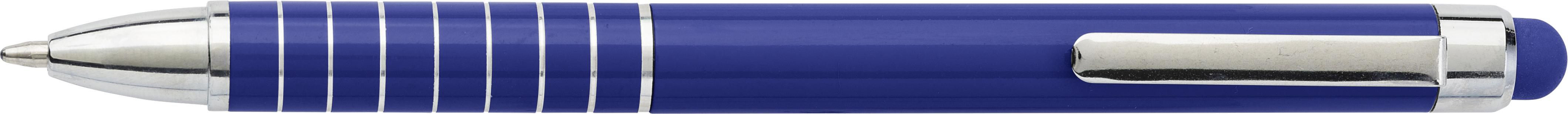 Balpen Oliver | Aluminium | Stylus kobaltblauw