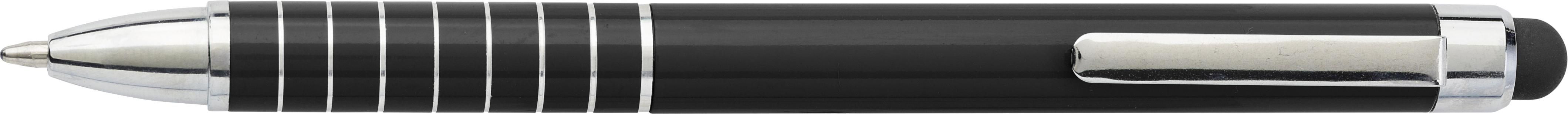 Balpen Oliver | Aluminium | Stylus zwart
