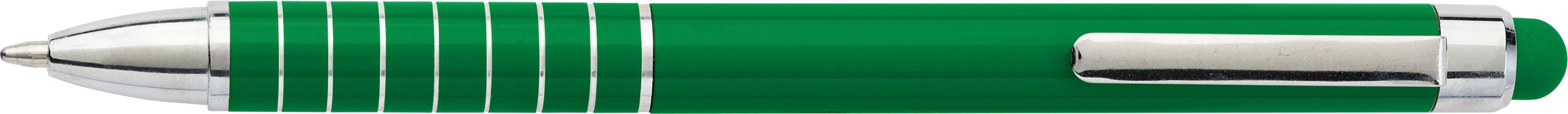 Balpen Oliver | Aluminium | Stylus groen