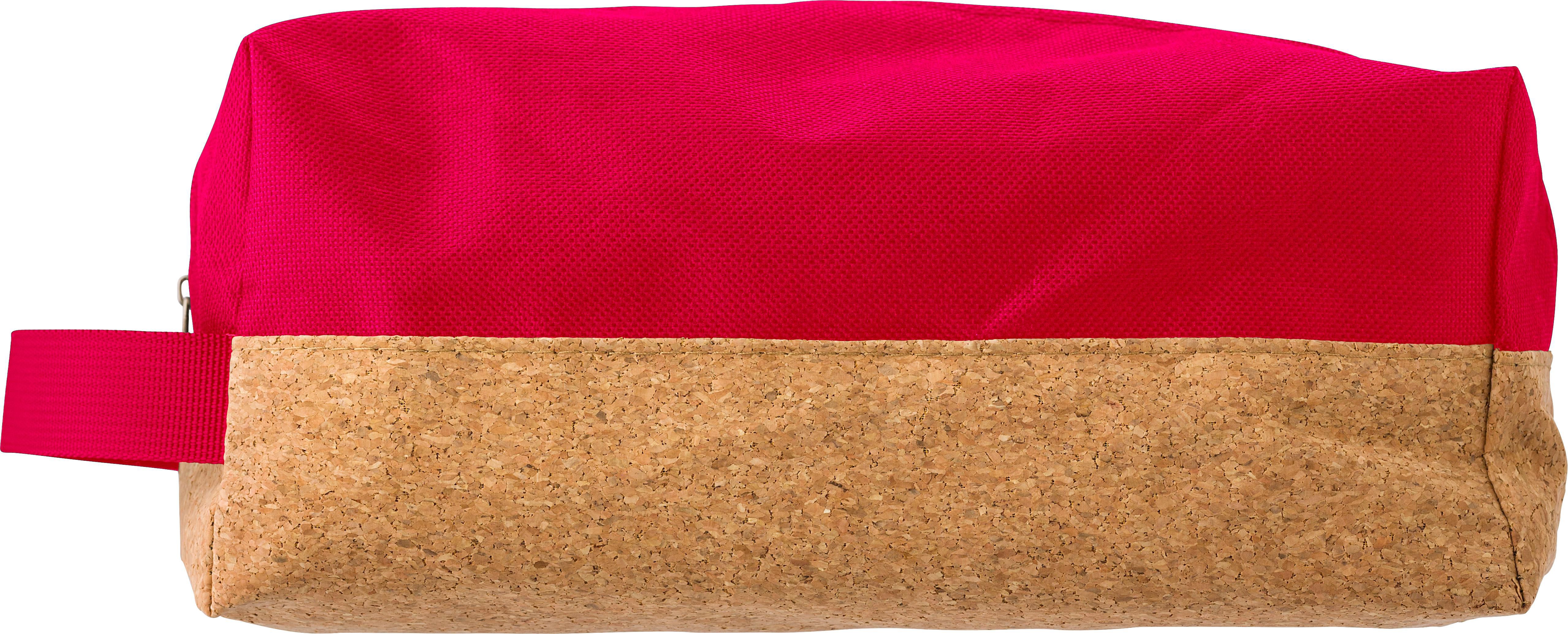 Toilettas Lynn | Kurk | 600 ml rood