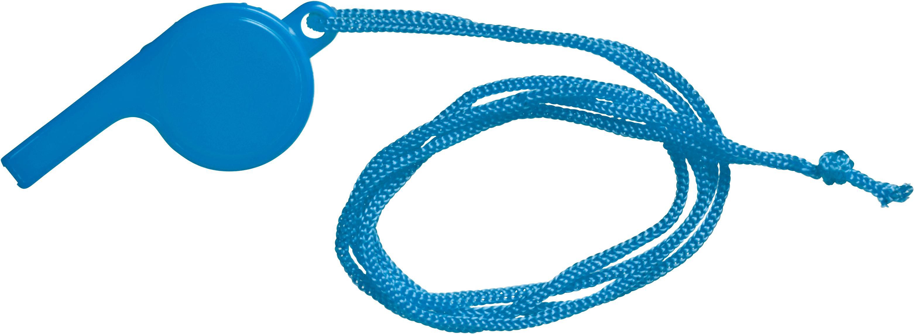 Fluitje Josh | Kunststof | Met koord blauw
