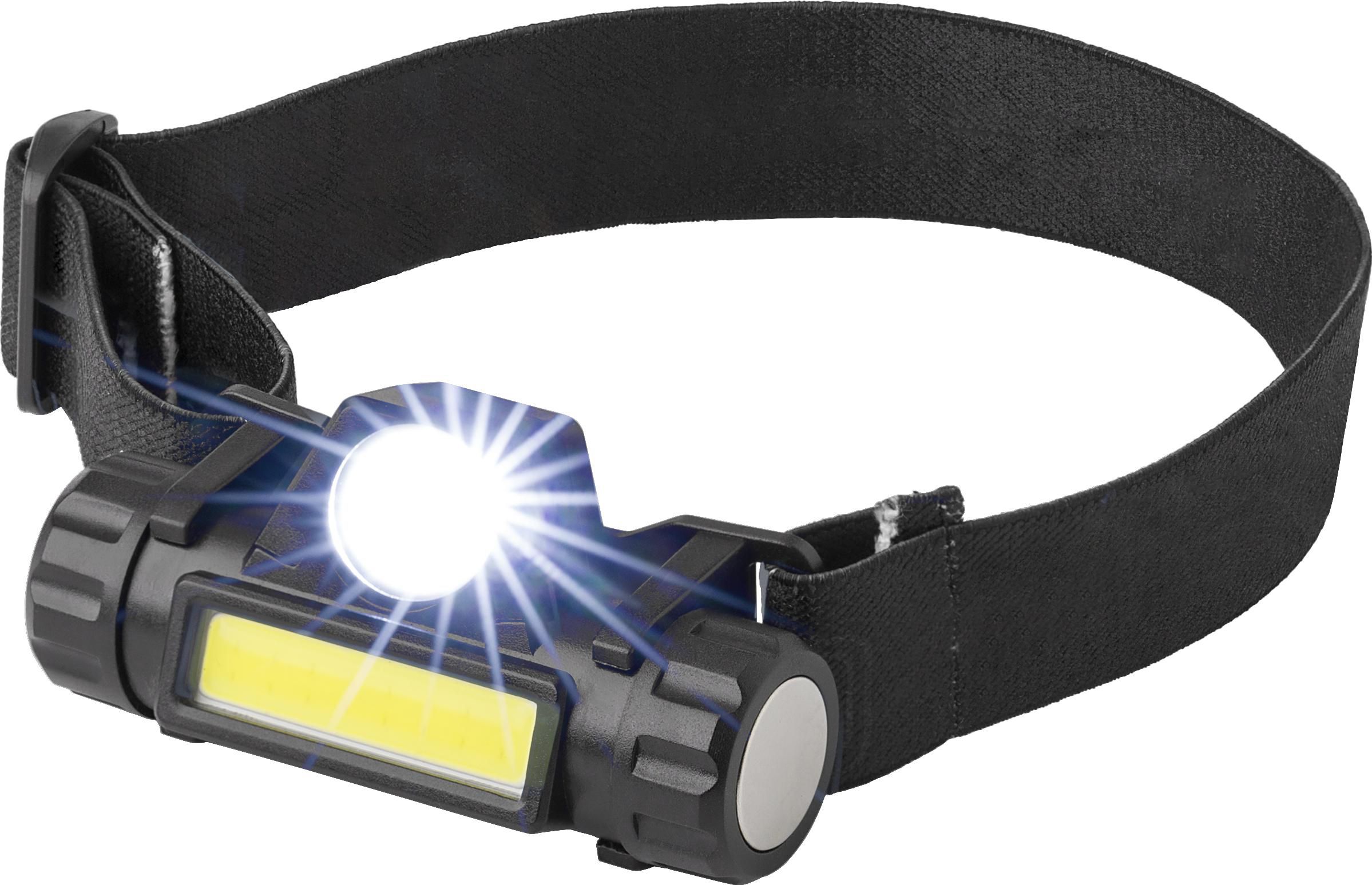 Hoofdlamp Mina | Kunststof | LED + COB | USB-C oplaadbaar thumbnail