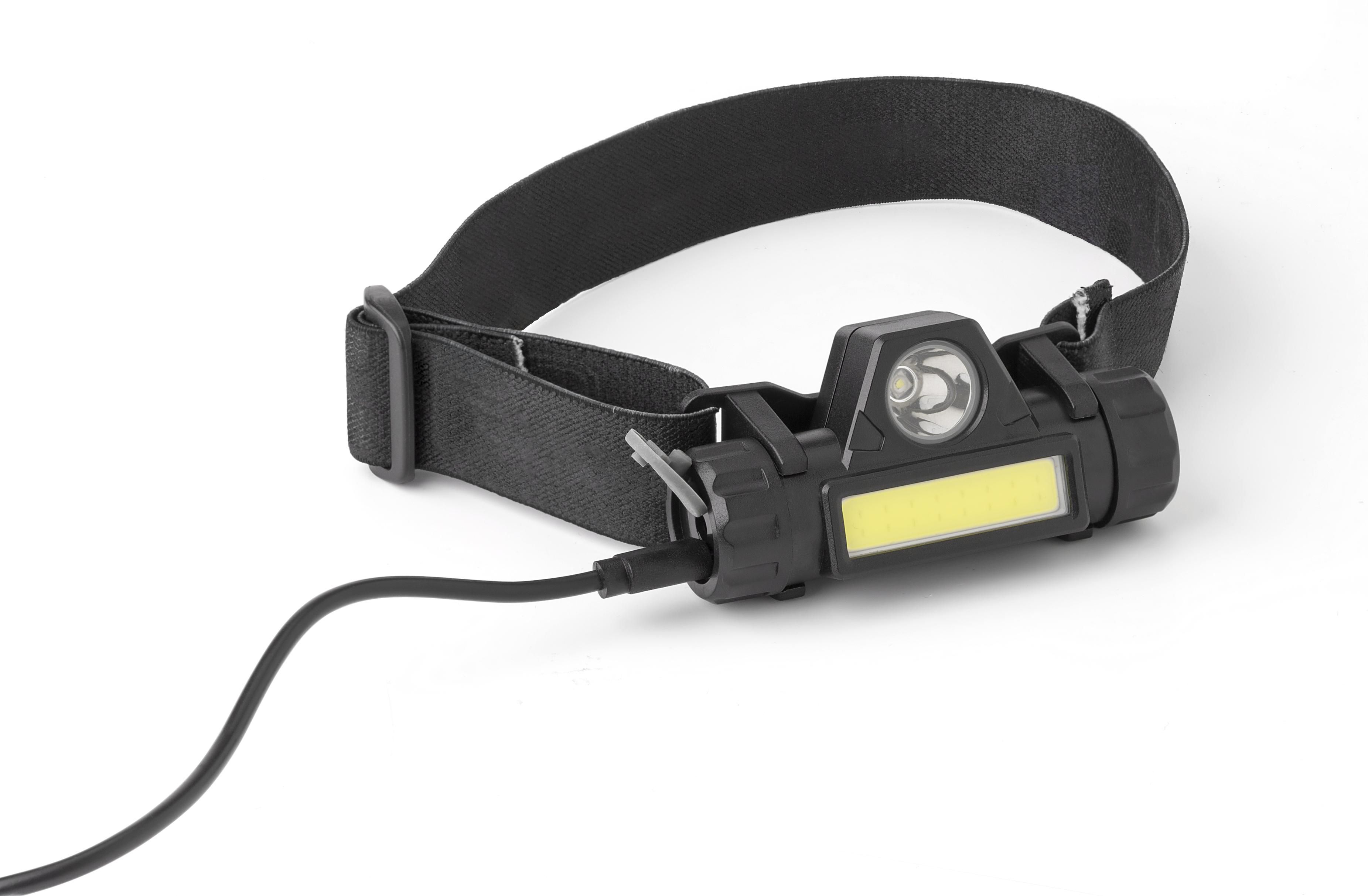 Hoofdlamp Mina | Kunststof | LED + COB | USB-C oplaadbaar thumbnail