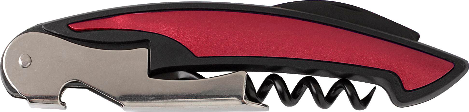 Kelnersmesje Rosaura | Rvs | 5-rings kurkentrekker bordeaux