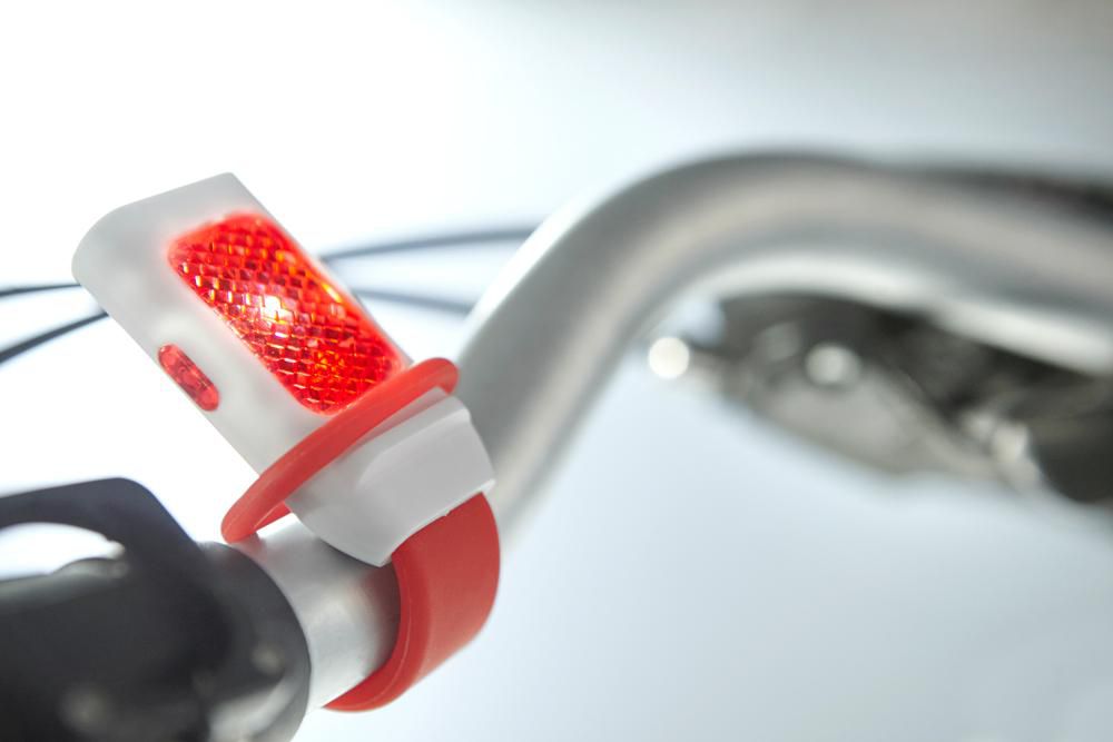 Fietslamp Duncan | Kunststof | 3+1 LED | Siliconen band thumbnail
