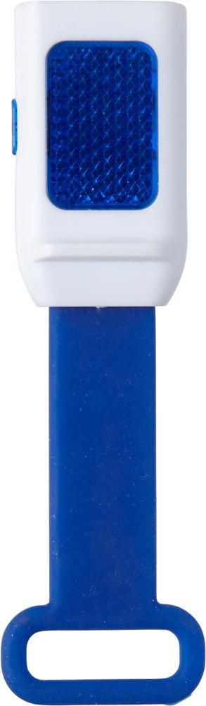 Fietslamp Duncan | Kunststof | 3+1 LED | Siliconen band blauw
